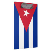 Patriotische Zwischenablage mit kubanischer Flagge Klemmbrett (Rechts)