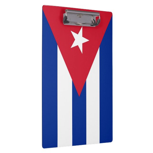 Patriotische Zwischenablage mit kubanischer Flagge Klemmbrett (Rechts)
