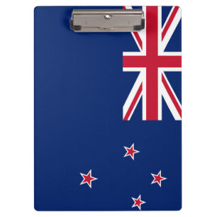 Patriotische Zwischenablage mit neuseeländischer F Klemmbrett