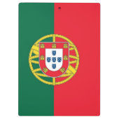 Patriotische Zwischenablage mit portugiesischer Fl Klemmbrett (Rückseite)