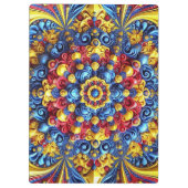 Patriotische Zwischenablage mit rumänischen Farben Klemmbrett (Rückseite)