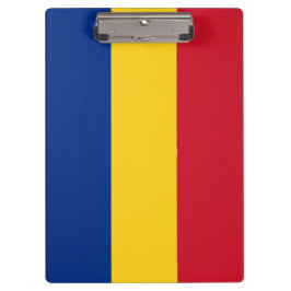 Patriotische Zwischenablage mit rumänischer Flagge Klemmbrett