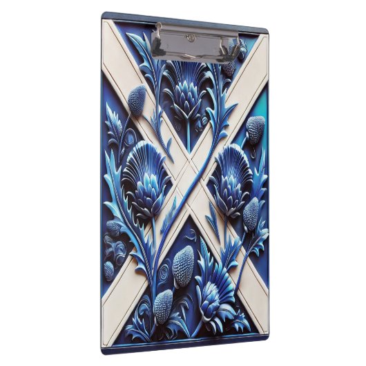 Patriotische Zwischenablage mit schottischem Thist Klemmbrett (Rechts)