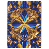 Patriotische Zwischenablage mit Schweden Farben Klemmbrett (Rückseite)