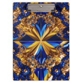 Patriotische Zwischenablage mit Schweden Farben Klemmbrett (Vorderseite)