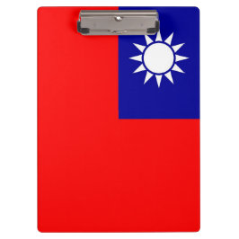 Patriotische Zwischenablage mit taiwanischer Flagg Klemmbrett