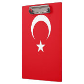 Patriotische Zwischenablage mit türkischer Flagge Klemmbrett (Links)