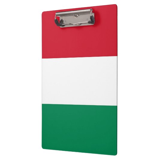 Patriotische Zwischenablage mit ungarischer Flagge Klemmbrett (Links)