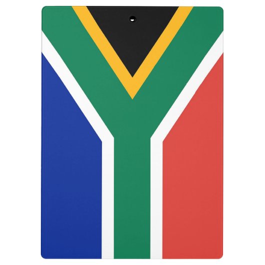 Patriotische Zwischenablage unter der Flagge Südaf Klemmbrett (Rückseite)