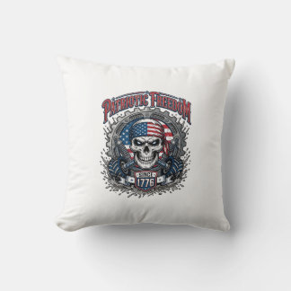 Patriotischer 1776 Geländewagen-Schädel-Monstertru Kissen