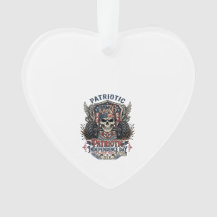 Patriotischer 1776 Geländewagen-Schädel-Monstertru Ornament