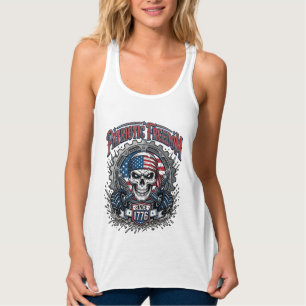Patriotischer 1776 Geländewagen-Schädel-Monstertru Tank Top