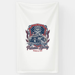 Patriotischer 1776 Geländewagen-Totenkopf-Monstert Banner