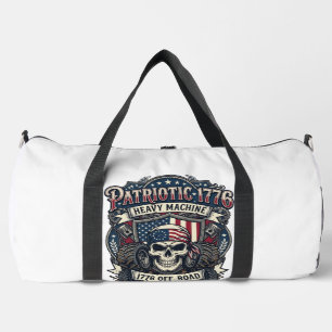Patriotischer 1776 Geländewagen-Totenkopf-Monstert Duffle Bag