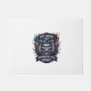 Patriotischer 1776 Geländewagen-Totenkopf-Monstert Fußmatte