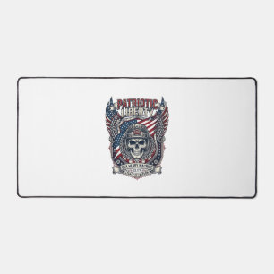 Patriotischer 1776 Geländewagen-Totenkopf-Monstert Schreibtischunterlage