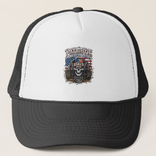 Patriotischer 1776 Geländewagen-Totenkopf-Monstert Truckerkappe
