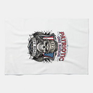 Patriotischer 1776 Off Road Schädel Monster Truck  Geschirrtuch