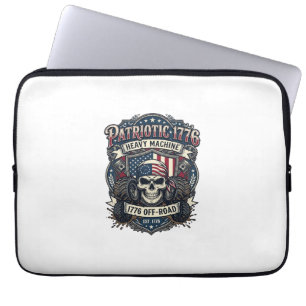 Patriotischer 1776 Off Road Schädel Monster Truck  Laptopschutzhülle