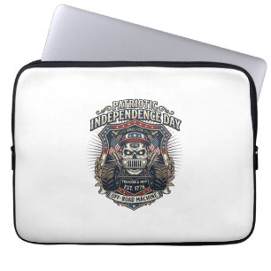 Patriotischer 1776 Off Road Schädel Monster Truck  Laptopschutzhülle
