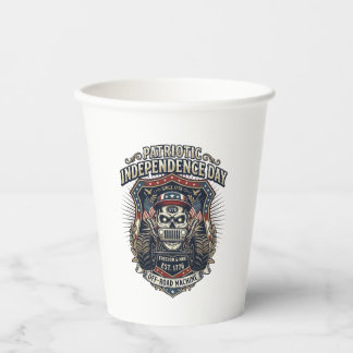 Patriotischer 1776 Off Road Schädel Monster Truck  Pappbecher