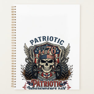 Patriotischer 1776 Off Road Schädel Monster Truck  Planer