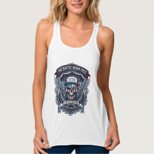 Patriotischer 1776 Off Road Schädel Monster Truck Tank Top