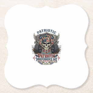 Patriotischer 1776 Off Road Totenkopf Monstertruck Untersetzer
