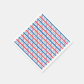 Patriotischer 2020 Demokrat Donkey Stripes Serviette (Ecke)