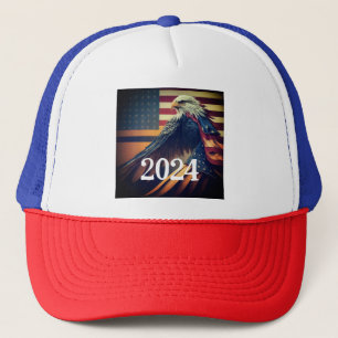 Patriotischer 2024 Adlerhut Truckerkappe