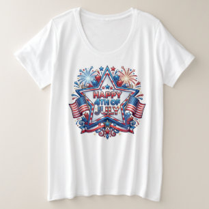 Patriotischer 250. Geburtstag am 4. Juli Große Größe T-Shirt