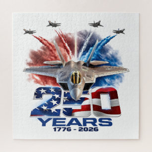 Patriotischer 250. Geburtstag am 4. Juli Puzzle