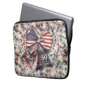 Patriotischer 250. Geburtstag Laptopschutzhülle (Vorderseite Links)