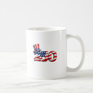 Patriotischer 250 Onkel-Sam-Hut-Kaffeebecher Kaffeetasse