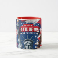 Patriotischer 4. Juli-Becher USA Unabhängigkeitsta