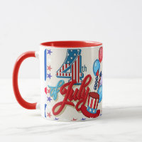 Patriotischer 4. Juli Becher USA Unabhängigkeitsta