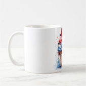 Patriotischer 4. Juli Eiscreme T - Shirt Kaffeetasse (Links)