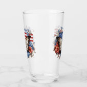 Patriotischer 4. Juli Glas (Links)