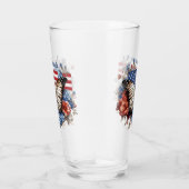 Patriotischer 4. Juli Glas (Rechts)
