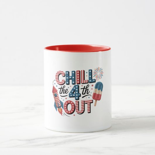 Patriotischer 4.-Juli-Kaffeebecher  Tasse (Zentrum)