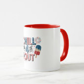 Patriotischer 4.-Juli-Kaffeebecher  Tasse (VorderseiteRechts)