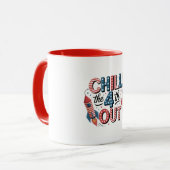 Patriotischer 4.-Juli-Kaffeebecher  Tasse (Vorderseite Links)
