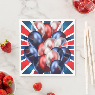 Patriotischer 4. Juli Luncheon Serviette
