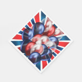 Patriotischer 4. Juli Luncheon Serviette (Ecke)