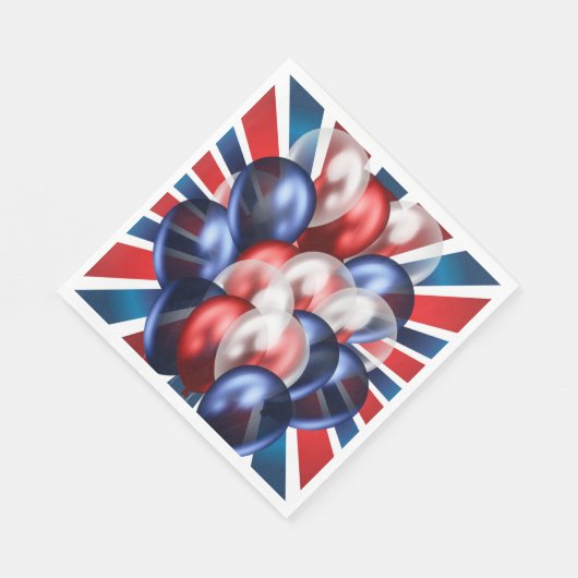 Patriotischer 4. Juli Luncheon Serviette (Ecke)