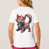 Patriotischer 4. Juli Niedlich T-Shirt (Rückseite)