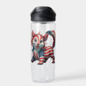 Patriotischer 4. Juli Niedlich Trinkflasche (Rückseite)