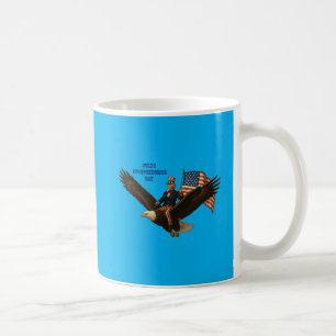 Patriotischer 4. Juli Onkel Sam reitet auf einem W Kaffeetasse
