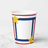 Patriotischer 4. Juli Pappbecher (Rückseite)