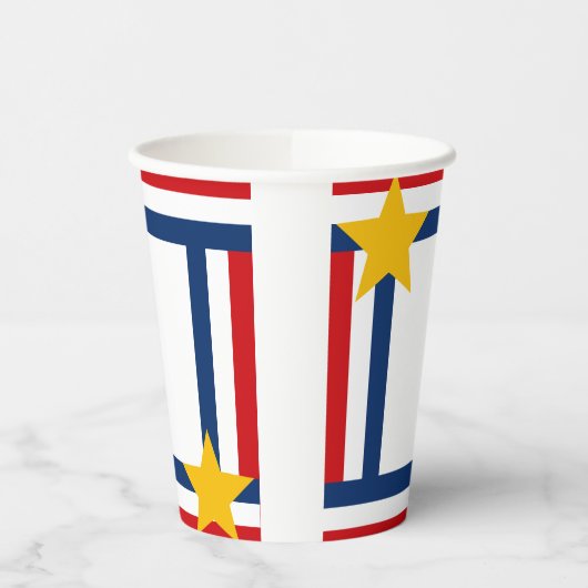 Patriotischer 4. Juli Pappbecher (Links)